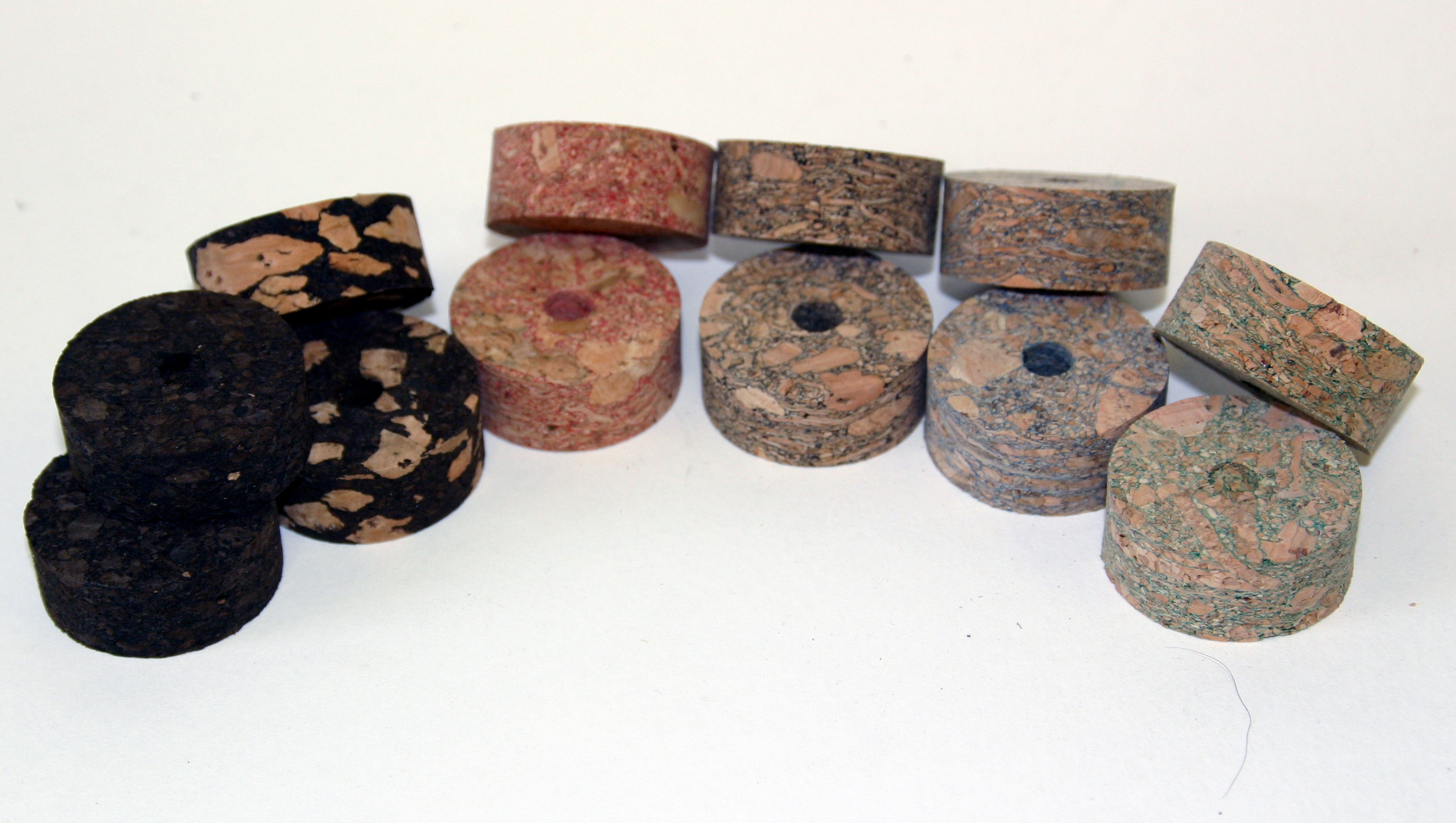 Rubber Mix Cork Ring - Dark, With Hole