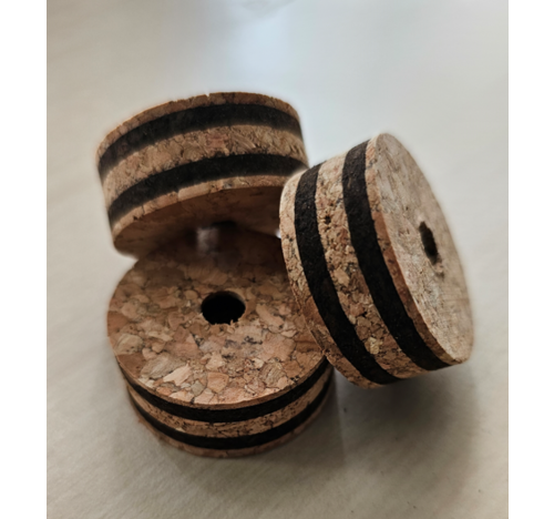 Layered cork ring - natural cork with 2 x burnt layers
