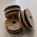 Layered cork ring - natural cork with 2 x burnt layers